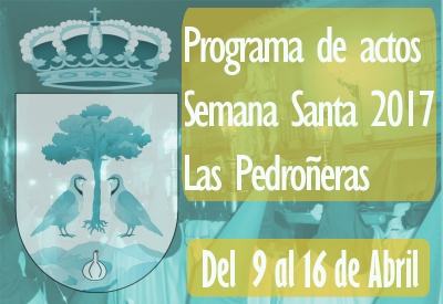 Programa de actos Semana Santa 2017 Las Pedroñeras